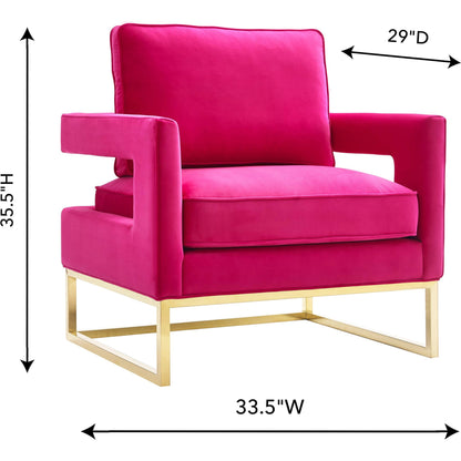 Avery Chair by TOV Furniture in gold. Made from unique in a modern style.