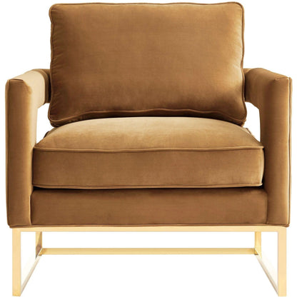 Avery Chair by TOV Furniture in gold. Made from unique in a modern style.