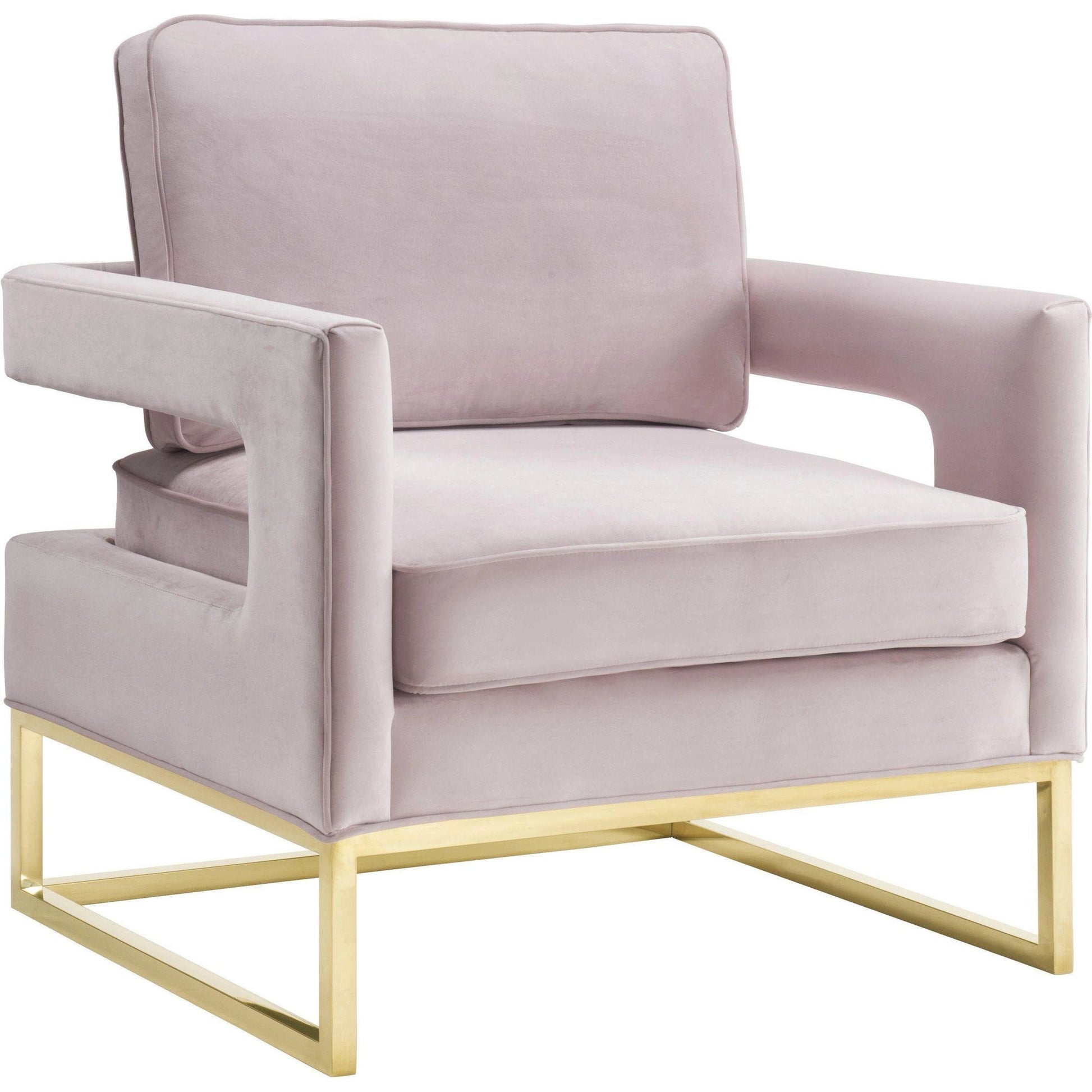 Avery Chair by TOV Furniture in gold. Made from unique in a modern style.