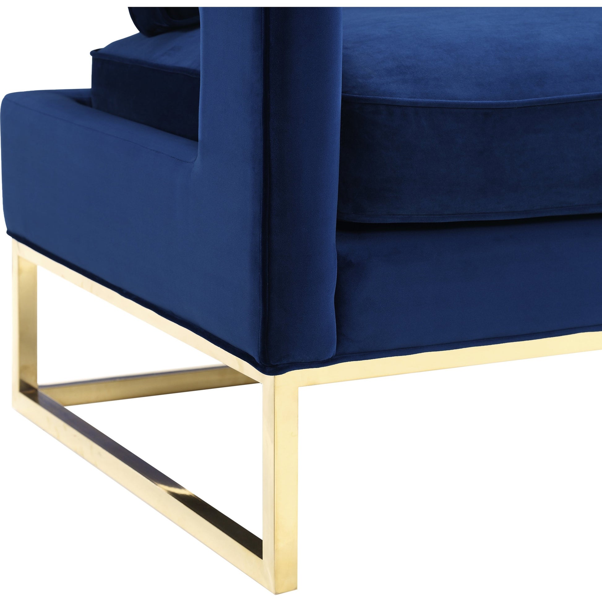 Avery Chair by TOV Furniture in gold. Made from unique in a modern style.