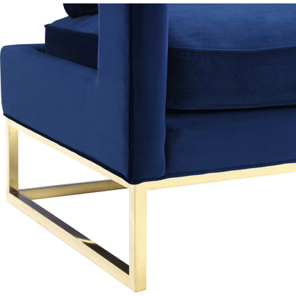 Avery Chair by TOV Furniture in gold. Made from unique in a modern style.