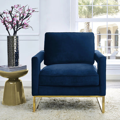 Avery Chair by TOV Furniture in gold. Made from unique in a modern style.