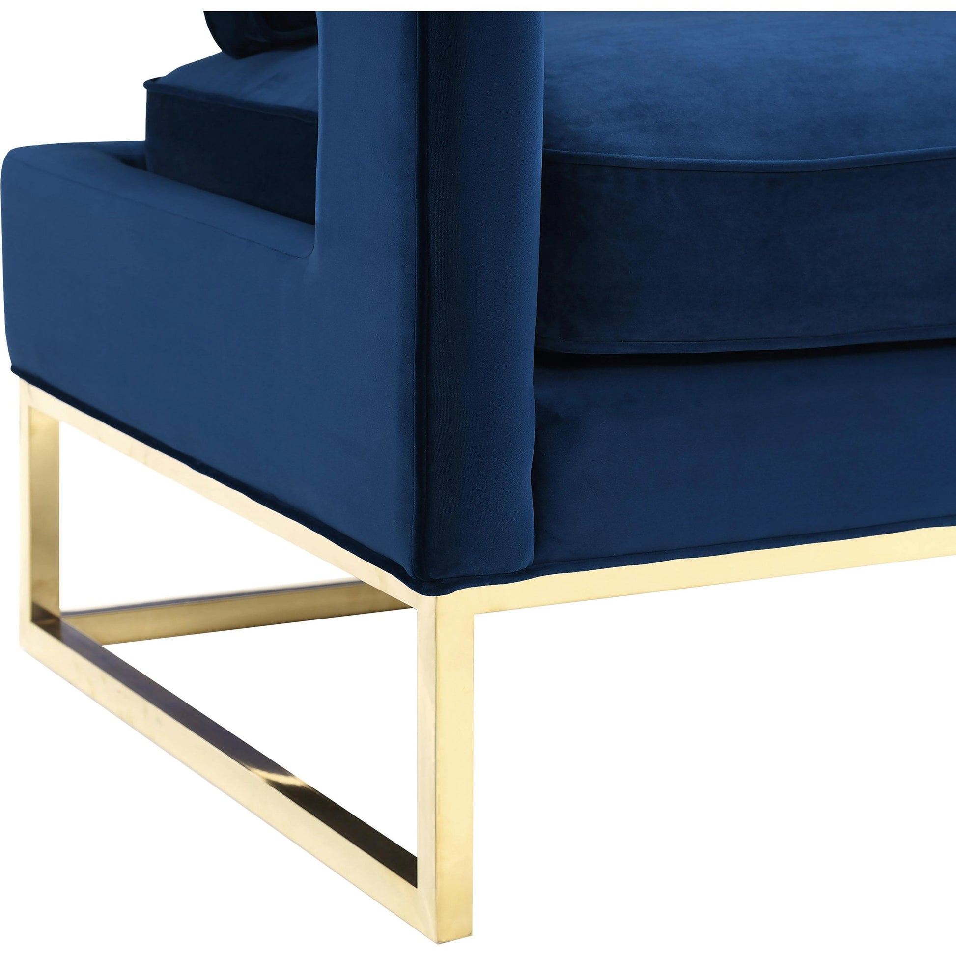 Avery Chair by TOV Furniture in gold. Made from unique in a modern style.