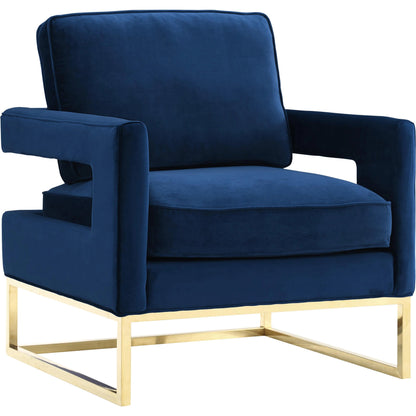 Avery Chair by TOV Furniture in gold. Made from unique in a modern style.