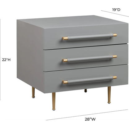 Trident Nightstand by TOV Furniture. Made from unique in a modern style.