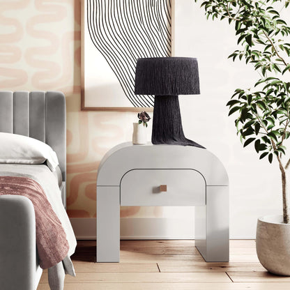 Hump Nightstand by TOV Furniture. Made from unique in a modern style.