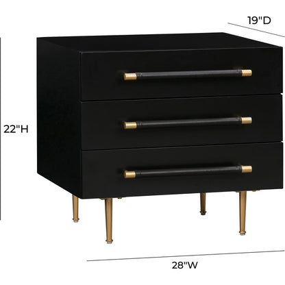 Trident Nightstand by TOV Furniture. Made from unique in a modern style.