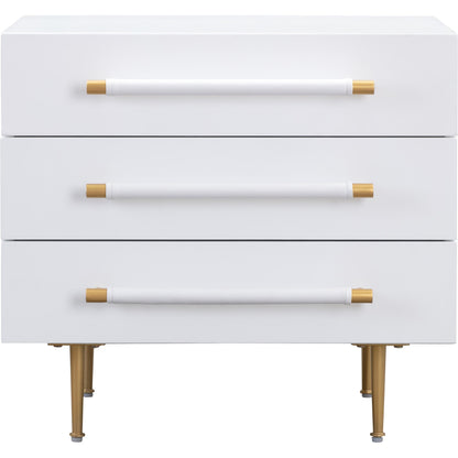 Trident Nightstand by TOV Furniture. Made from unique in a modern style.