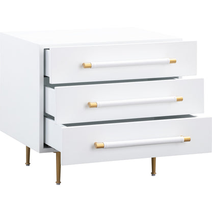 Trident Nightstand by TOV Furniture. Made from unique in a modern style.