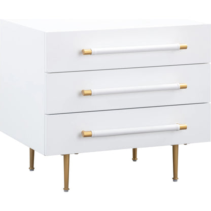 Trident Nightstand by TOV Furniture. Made from unique in a modern style.