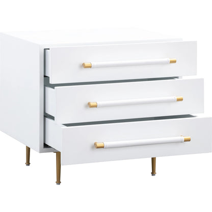 Trident Nightstand by TOV Furniture. Made from unique in a modern style.