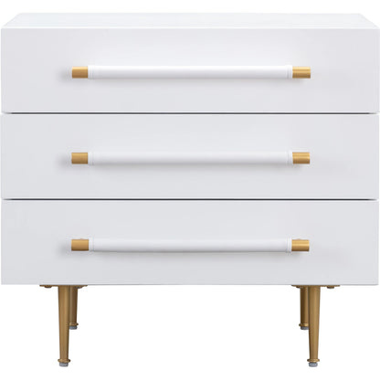 Trident Nightstand by TOV Furniture. Made from unique in a modern style.