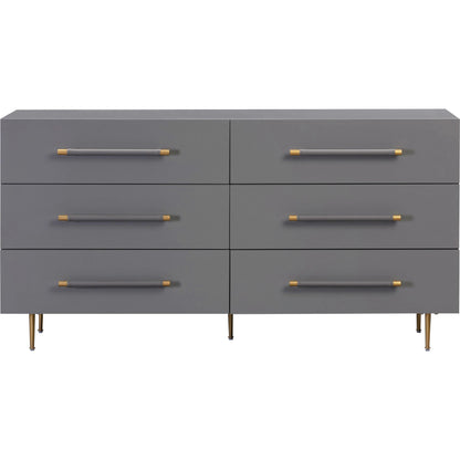 Trident 6 Drawer Dresser by TOV Furniture. Made from unique in a transitional style.