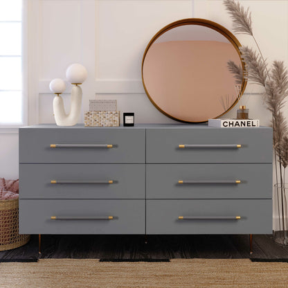 Trident 6 Drawer Dresser by TOV Furniture. Made from unique in a transitional style.
