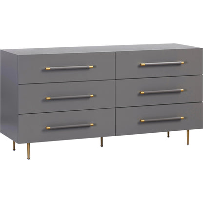 Trident 6 Drawer Dresser by TOV Furniture. Made from unique in a transitional style.