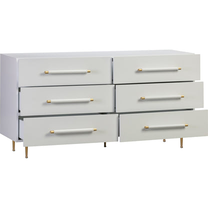 Trident 6 Drawer Dresser by TOV Furniture. Made from unique in a transitional style.