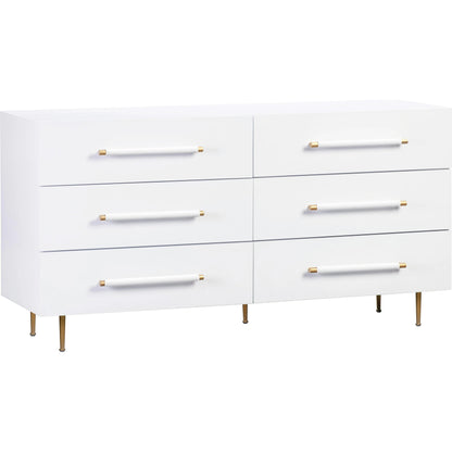 Trident 6 Drawer Dresser by TOV Furniture. Made from unique in a transitional style.