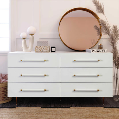 Trident 6 Drawer Dresser by TOV Furniture. Made from unique in a transitional style.