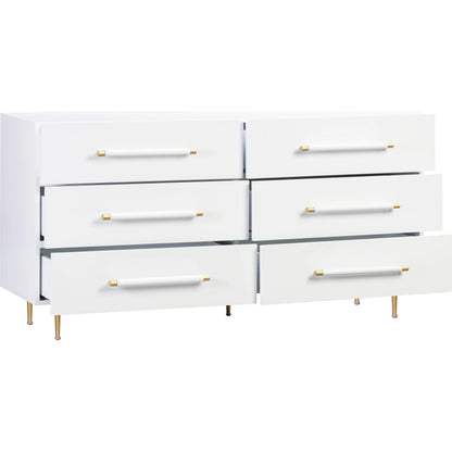 Trident 6 Drawer Dresser by TOV Furniture. Made from unique in a transitional style.