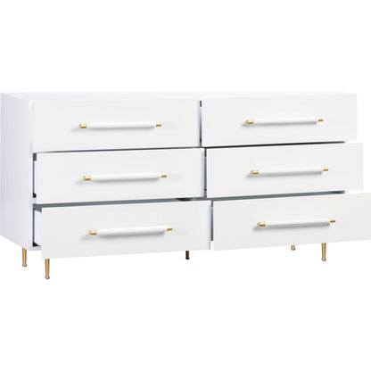 Trident 6 Drawer Dresser by TOV Furniture. Made from unique in a transitional style.