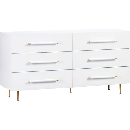 Trident 6 Drawer Dresser by TOV Furniture. Made from unique in a transitional style.