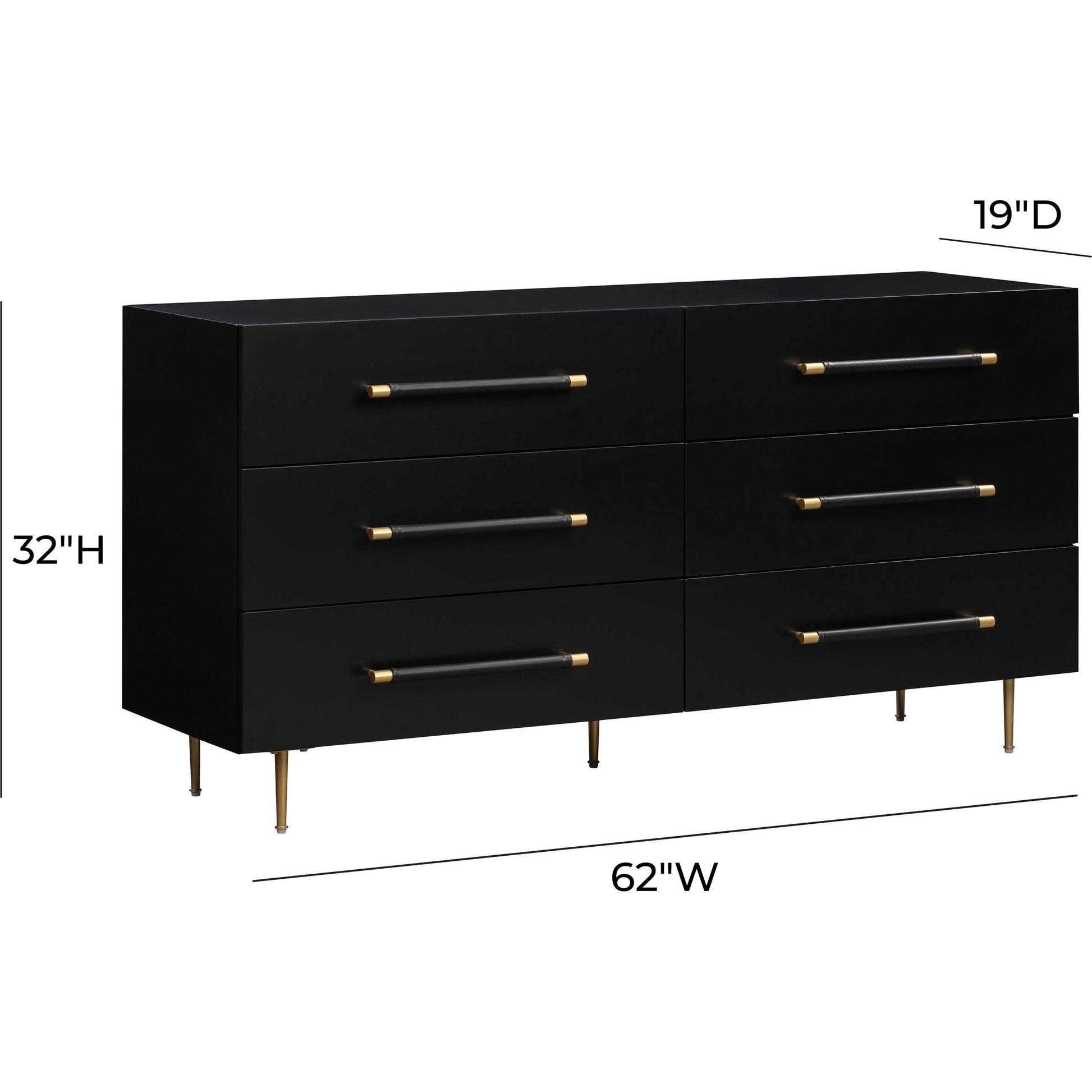 Trident 6 Drawer Dresser by TOV Furniture. Made from unique in a transitional style.