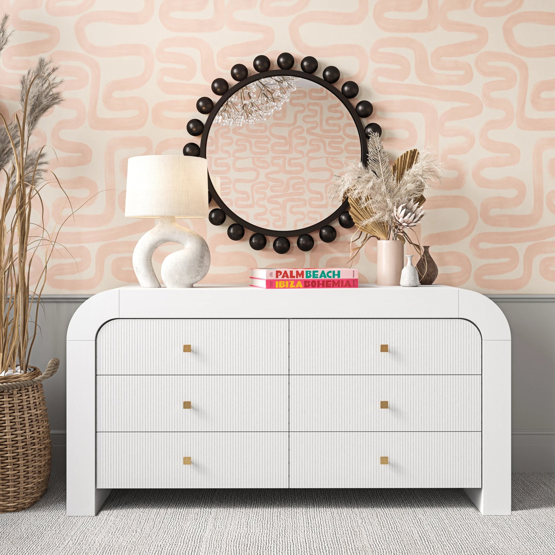 Hump 6 Drawer Dresser by TOV Furniture. Made from unique in a modern style.