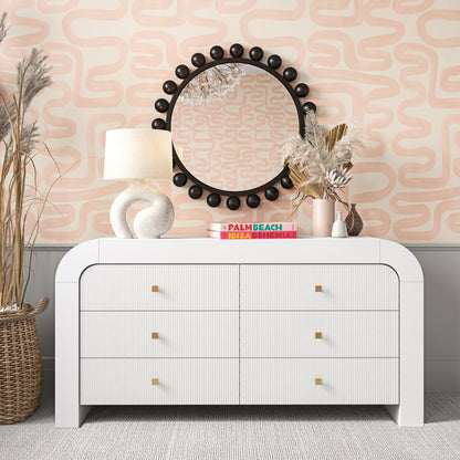 Hump 6 Drawer Dresser by TOV Furniture. Made from unique in a modern style.