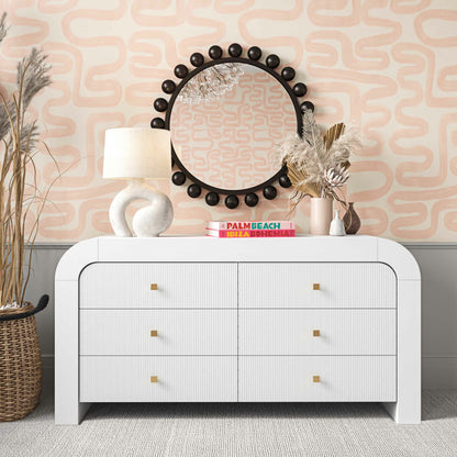 Hump 6 Drawer Dresser by TOV Furniture. Made from unique in a modern style.