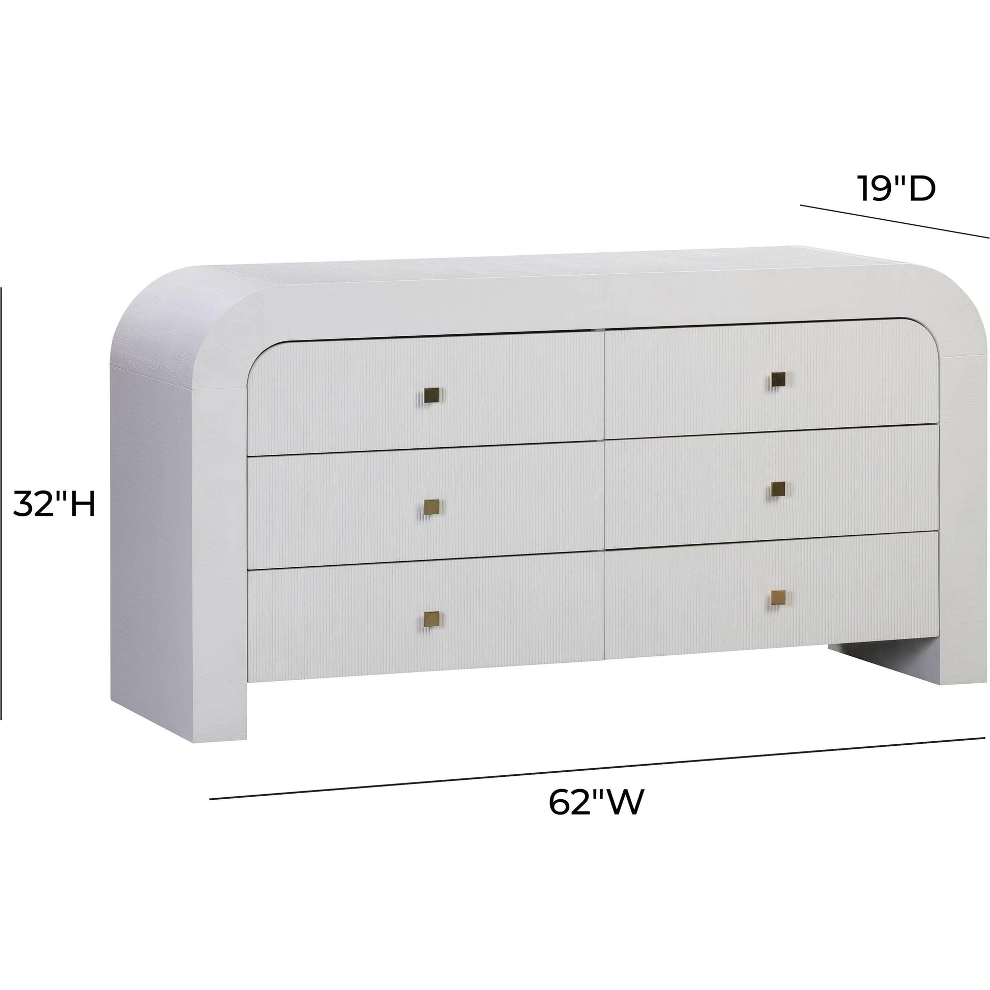 Hump 6 Drawer Dresser by TOV Furniture. Made from unique in a modern style.