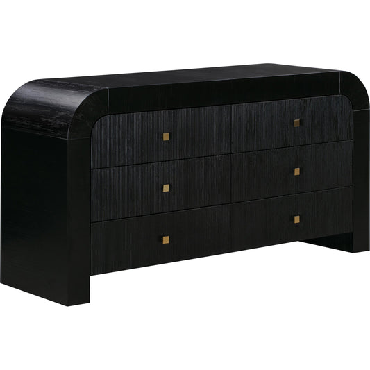 Hump 6 Drawer Dresser by TOV Furniture. Made from acacia, mdf, acacia veneer in a modern style.