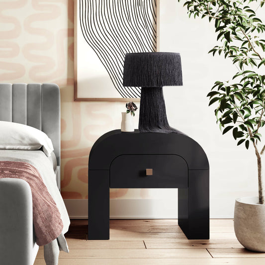 Hump Nightstand by TOV Furniture. Made from unique in a modern style.