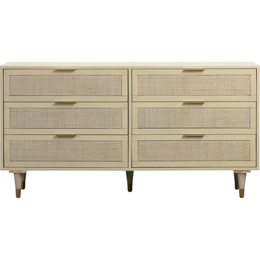 Sierra 6 Drawer Dresser by TOV Furniture. Made from unique in a coastal style.