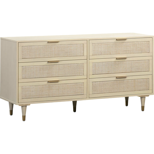 Sierra 6 Drawer Dresser by TOV Furniture. Made from unique in a coastal style.