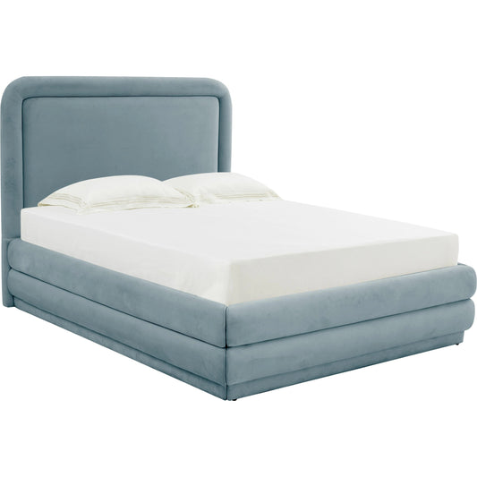 Briella Velvet Bed by TOV Furniture. Made from velvet, wood in a modern style.
