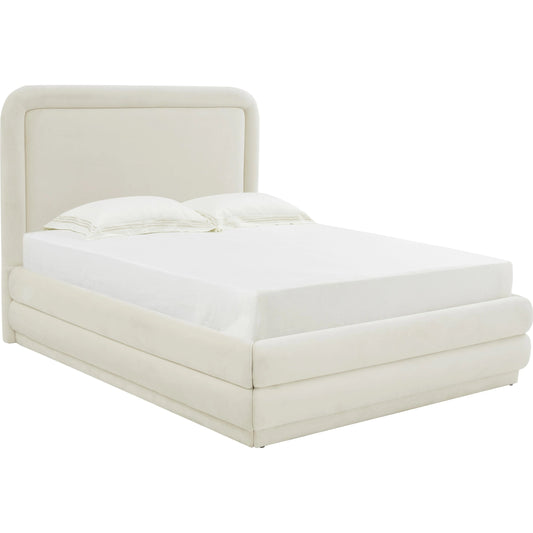 Briella Velvet Bed by TOV Furniture. Made from velvet, wood in a modern style.
