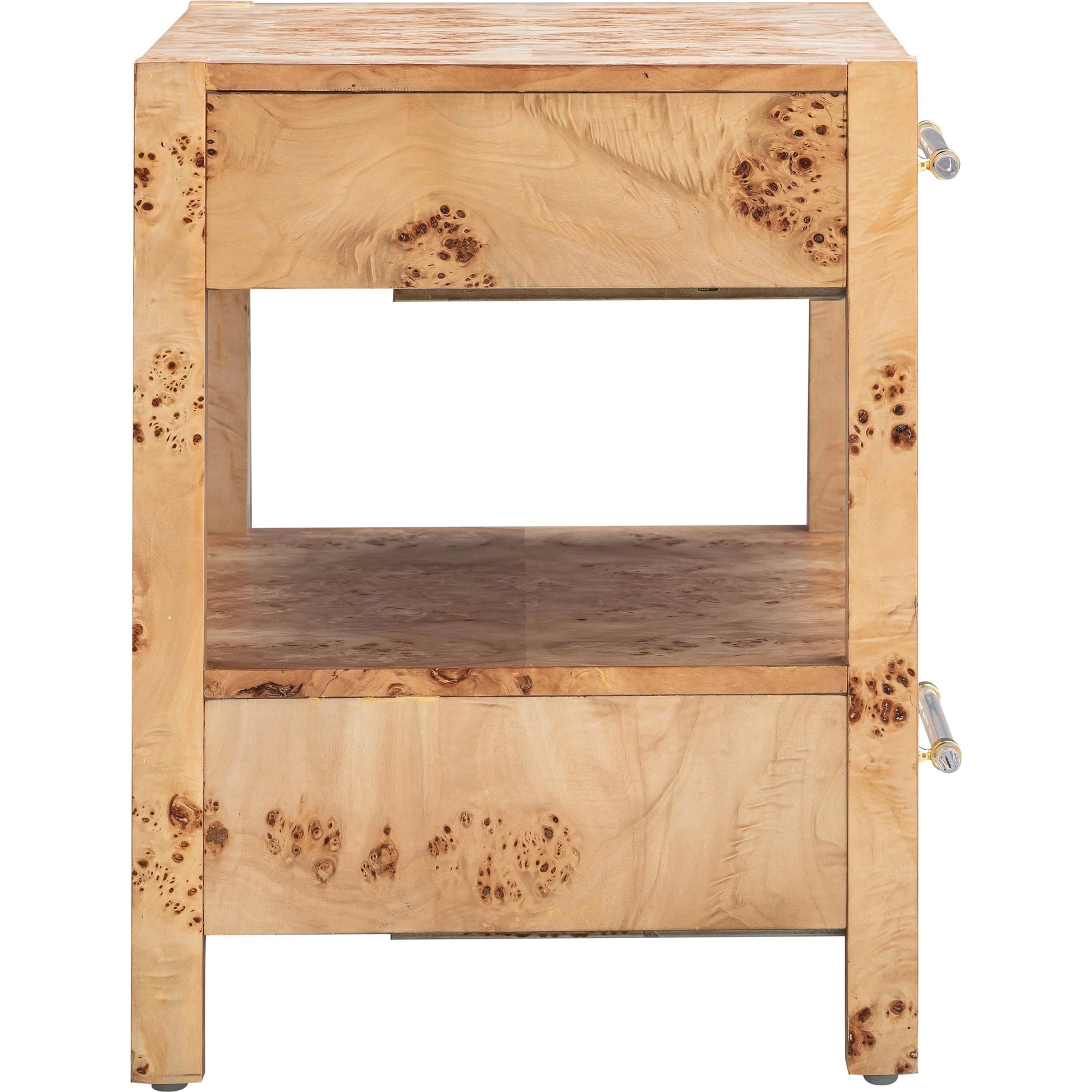 Brandyss Burl Nightstand by TOV Furniture. Made from unique in a modern style.