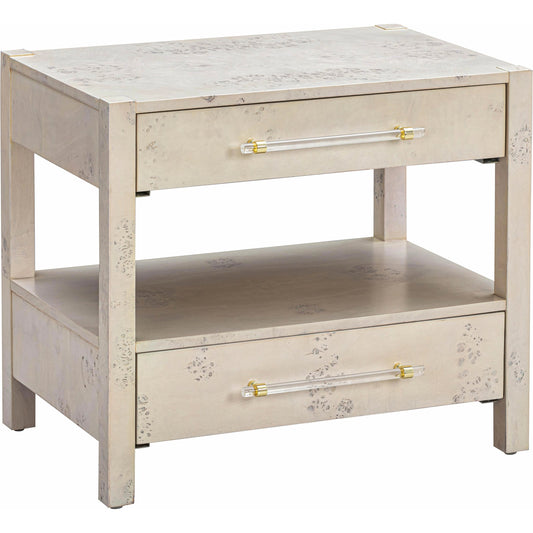 Brandyss Burl Nightstand by TOV Furniture. Made from unique in a modern style.