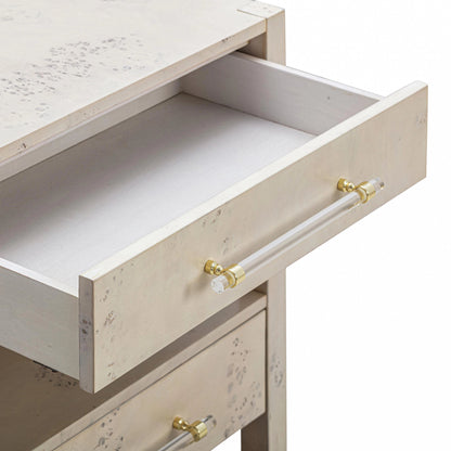 Brandyss Burl Nightstand by TOV Furniture. Made from unique in a modern style.