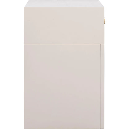 Suzie Rattan Nightstand by TOV Furniture. Made from mdf, rattan in a modern style.