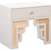 Suzie Rattan Nightstand by TOV Furniture. Made from mdf, rattan in a modern style.