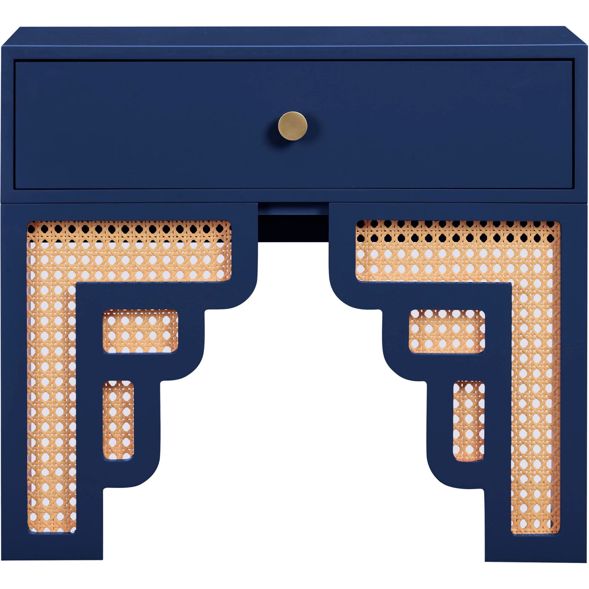 Suzie Rattan Nightstand by TOV Furniture. Made from mdf, rattan in a modern style.