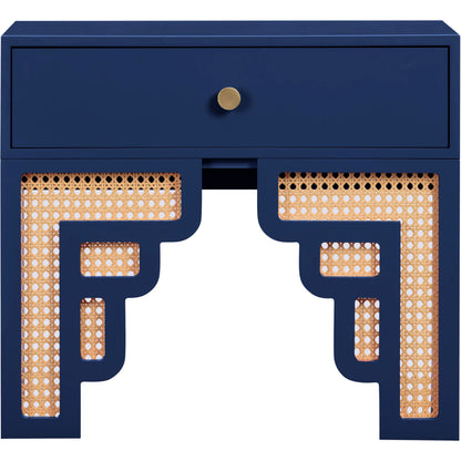 Suzie Rattan Nightstand by TOV Furniture. Made from mdf, rattan in a modern style.