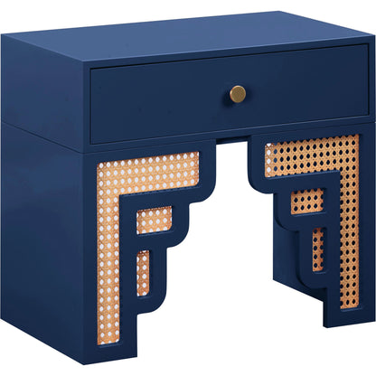 Suzie Rattan Nightstand by TOV Furniture. Made from mdf, rattan in a modern style.