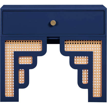 Suzie Rattan Nightstand by TOV Furniture. Made from mdf, rattan in a modern style.