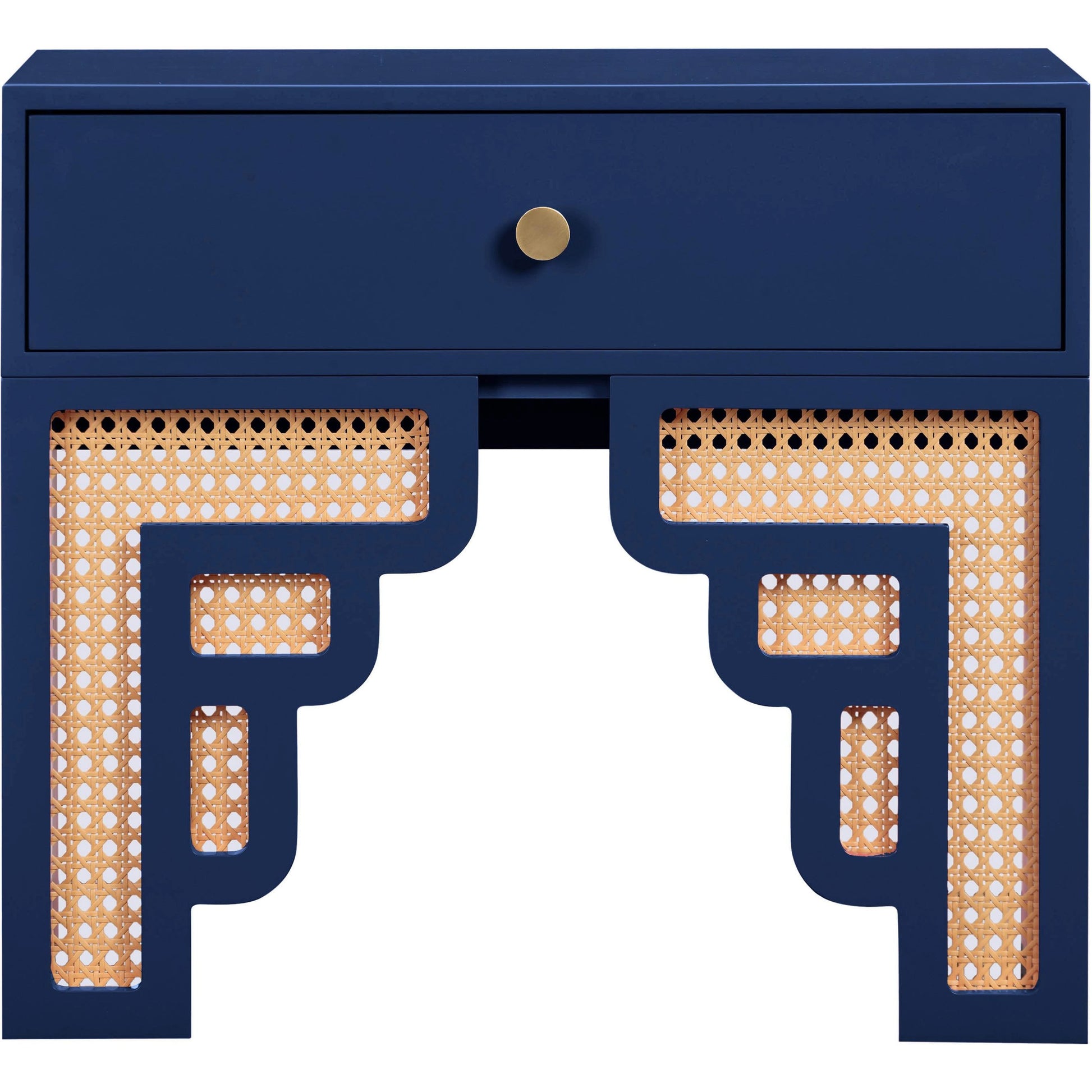 Suzie Rattan Nightstand by TOV Furniture. Made from mdf, rattan in a modern style.