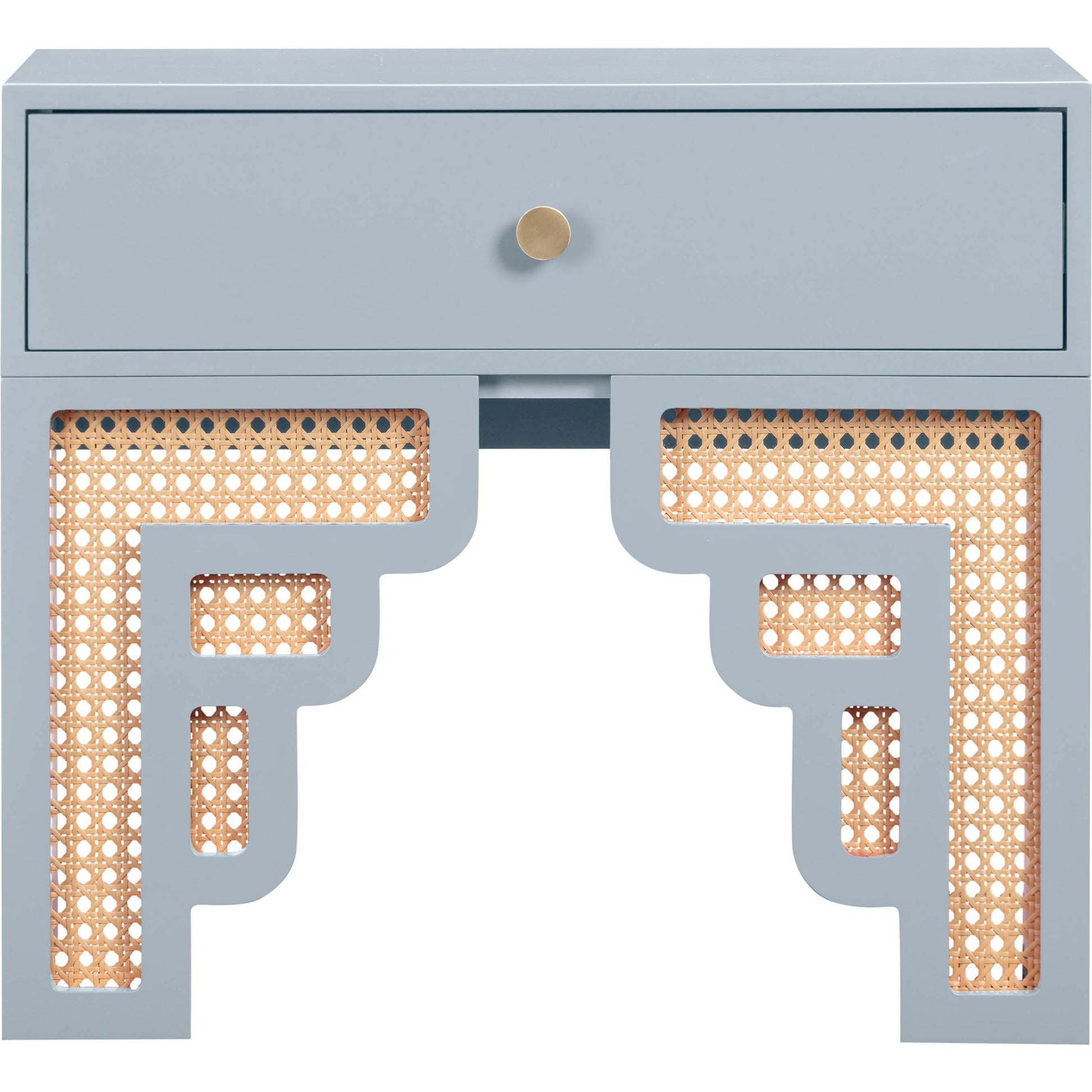 Suzie Rattan Nightstand by TOV Furniture. Made from mdf, rattan in a modern style.