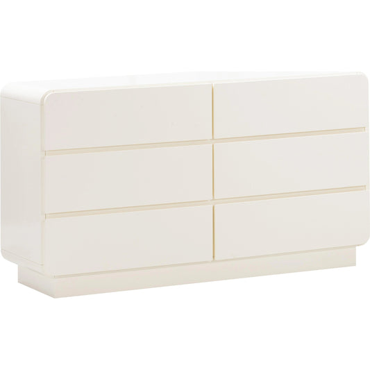Sagura 6-Drawer Dresser by TOV Furniture. Made from acacia, mdf in a modern style.