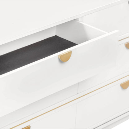 Julieta 6 Drawer Dresser by TOV Furniture. Made from acacia, mdf, plastic in a modern style.