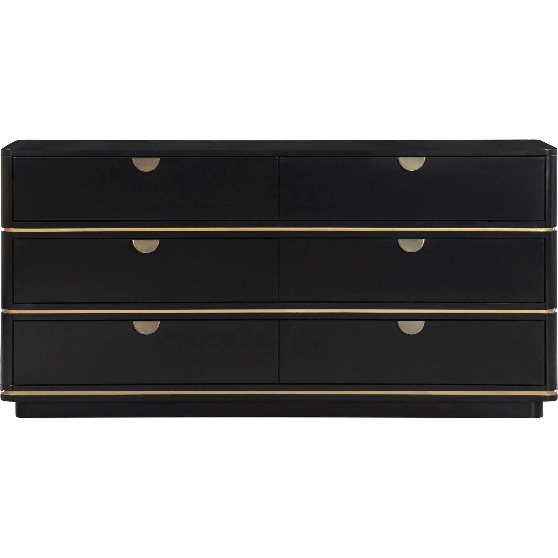 Julieta 6 Drawer Dresser by TOV Furniture. Made from acacia, mdf, plastic in a modern style.